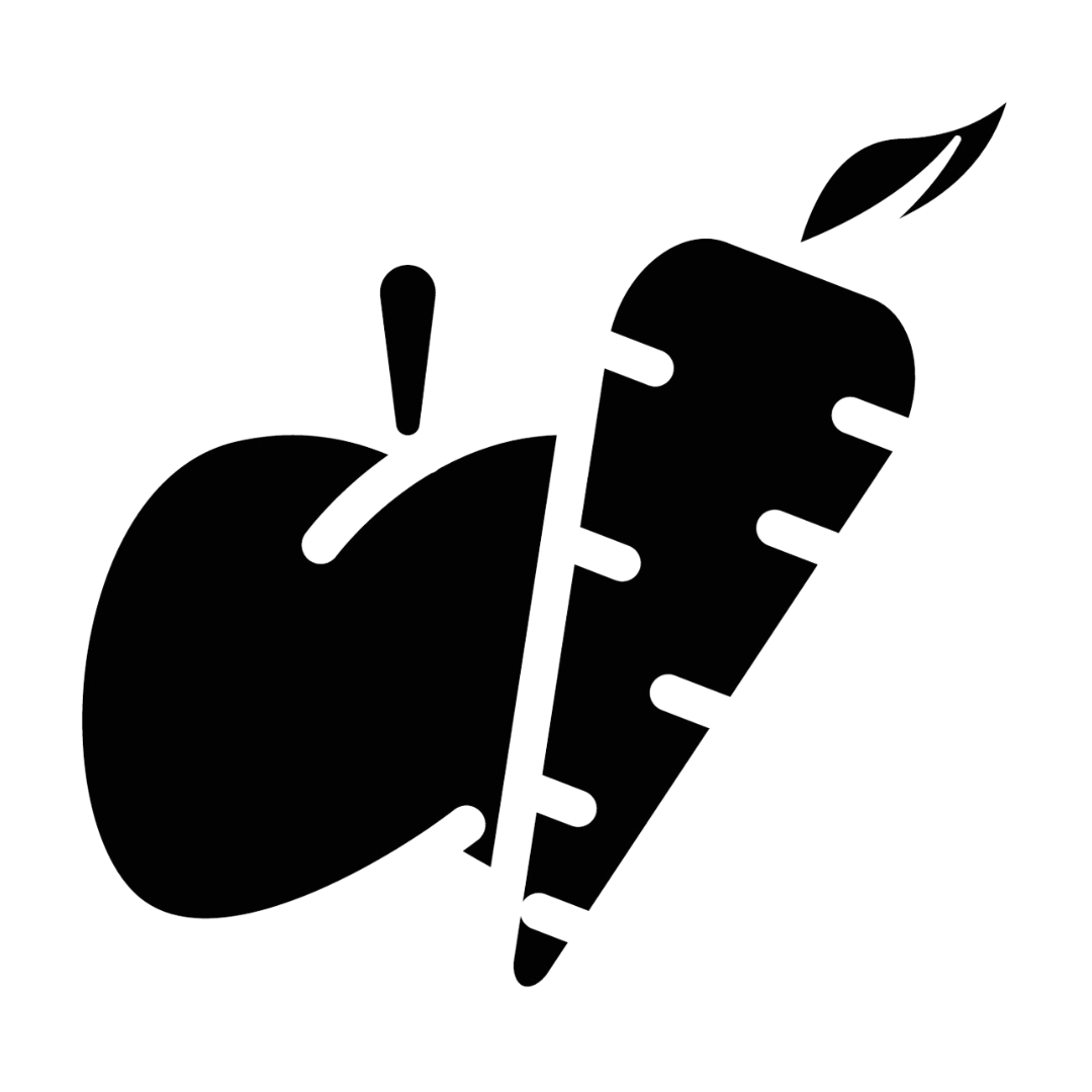 apple and carrot graphic