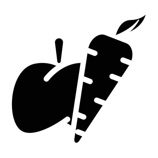 apple and carrot graphic