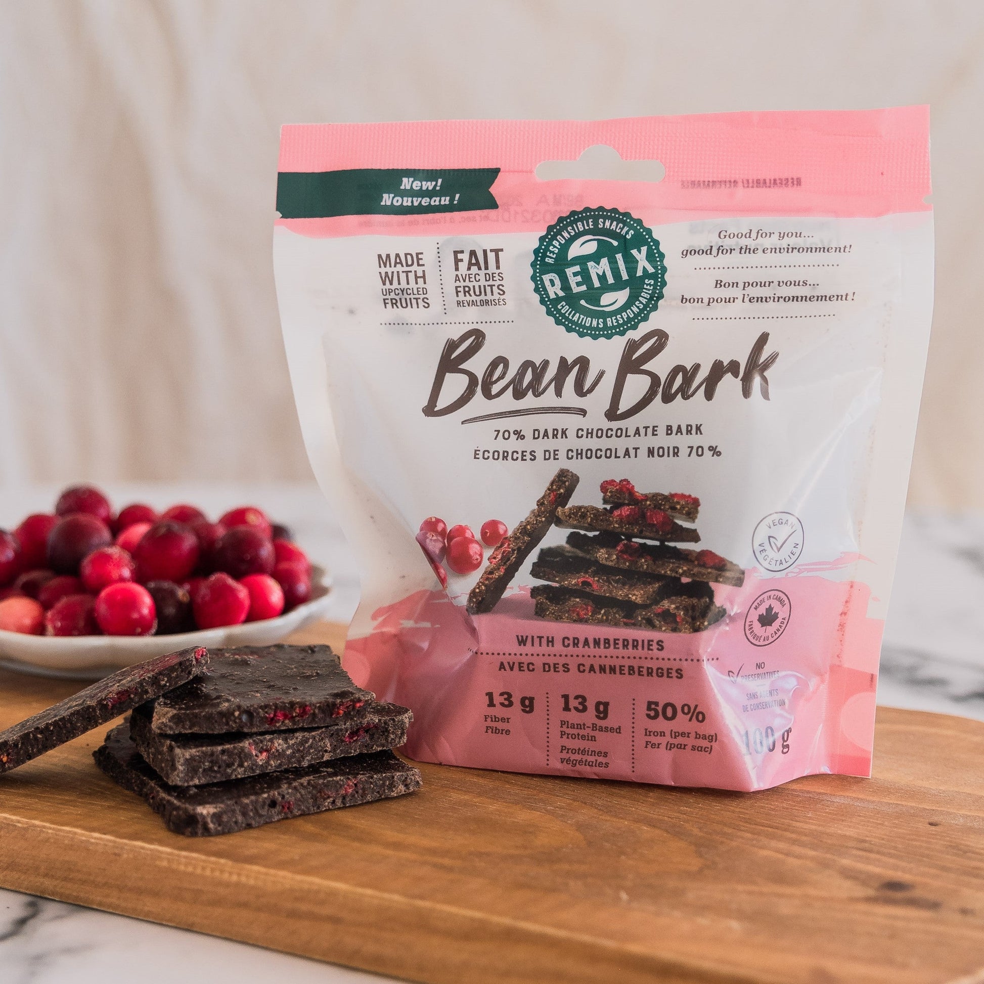 Bean Bark Cranberry - Remix Snacks